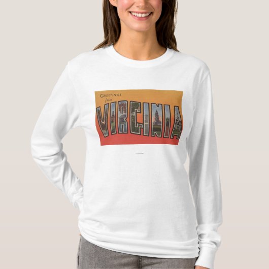 VirginiaLargeの手紙ScenesVirginia 3 Tシャツ (正面)