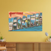 VirginiaLarge Letter ScenesVirginia キャンバスプリント (インサイチュ (リビング))