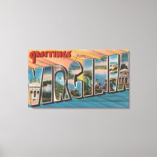 VirginiaLarge Letter ScenesVirginia キャンバスプリント (正面)
