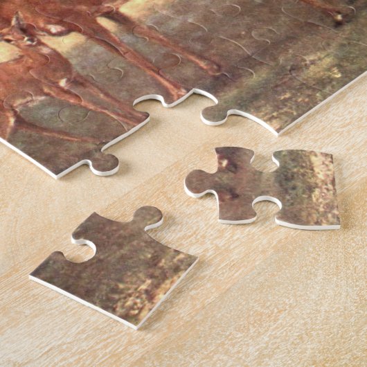 Virginian Deer, aka White Tail Deer by CE Swan ジグソーパズル (側面)