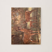 Virginian Deer, aka White Tail Deer by CE Swan ジグソーパズル (縦)