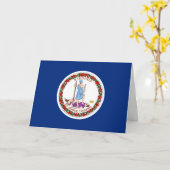 Virginian Flag, Flag of Virginia カード (黄色い花)