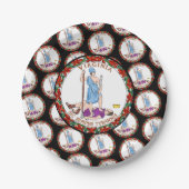 Virginian Seal, Virginia ペーパープレート (正面)