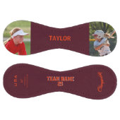 Virginie Rouge Orange Personnalisé 2 photos ソフトボール (パネル)