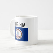 Virginina //米国国旗 コーヒーマグカップ (正面左)