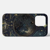 Virgo 星座 ブラック ゴールド Case-Mate iPhoneケース iPhone 13 Proケース (裏面 (横))