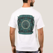 Virgo 2026 Zodiac Sacred Geometry – Earth Sign Art Tシャツ (裏面)