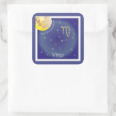 Virgo August 23 to September 23 Aufkleber スクエアシール (バッグ)