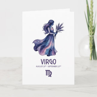 Virgo Birthday Card シーズンカード