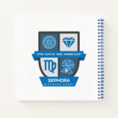 Virgo Birthday Crest™ for September 1-22 ノートブック (裏面)