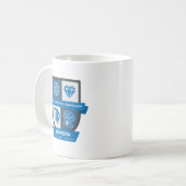 Virgo Birthday Crest™ for September 1-22 Mug コーヒーマグカップ (正面左)