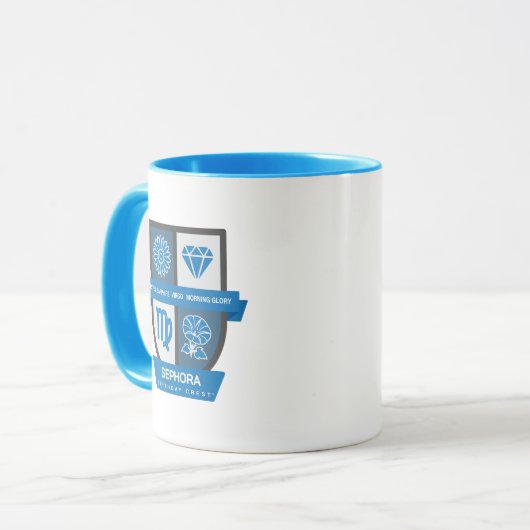 Virgo Birthday Crest™ for September 1-22 Mug マグカップ (正面左)