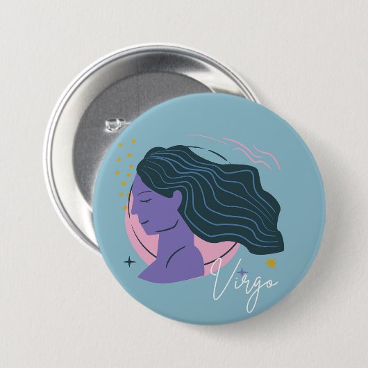 Virgo button badge  缶バッジ (正面&裏面)
