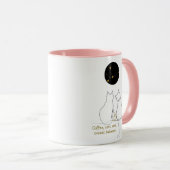 Virgo + Cat + Coffee – Custom Mug マグカップ (正面右)