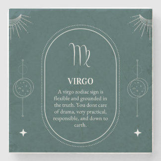 Virgo customize name 12 signs of the Zodiac ストーンコースター