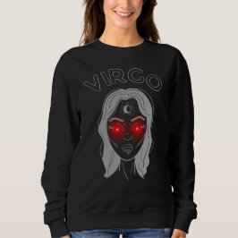 Virgo Dark Astrology | 極小主義オカルト十二宮 スウェットシャツ