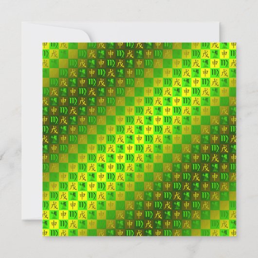 Virgo & Earth Monkey カード (裏面)