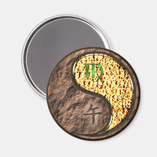 Virgo & Fire Horse マグネット (正面/裏面)