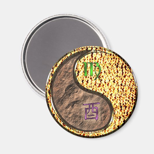 Virgo & Fire Rooster マグネット (正面/裏面)