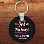 Virgo Girl Funny Quote With Zodiac Sign Birthday I キーホルダー (正面)