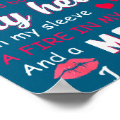 Virgo Girl Funny Quote With Zodiac Sign Birthday I ポスター (角)