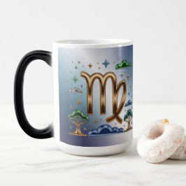Virgo Glyph Zodiac Sign Morphing Mug モーフィングマグカップ