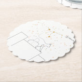 Virgo Inspiration Cat Coaster ペーパーコースター (アングル)