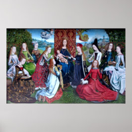 Virgo inter Virgines (M 070) Borderless ポスター