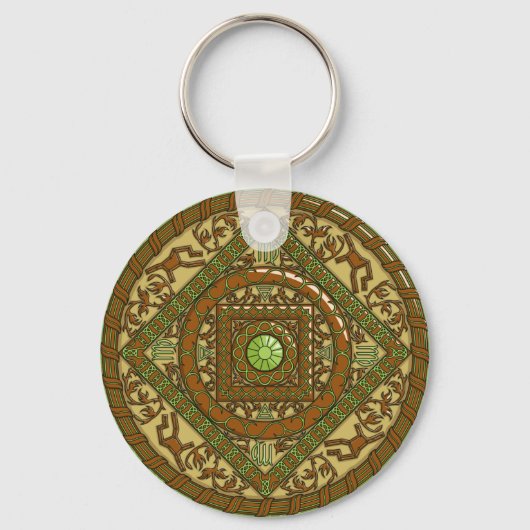 Virgo Mandala Keychain キーホルダー (正面)
