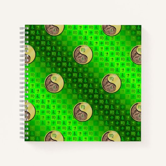 Virgo & Metal Goat Spiral Notebook ノートブック (正面)