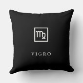 Virgo – Minimalist Zodiac Decorative Pillow クッション (裏面)