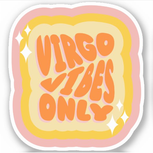 Virgo Power | Soft Girl | Aesthetic Horoscope  シール (正面)