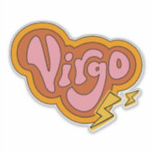 Virgo Power | Soft Girl | Aesthetic Horoscope Top シール (正面)