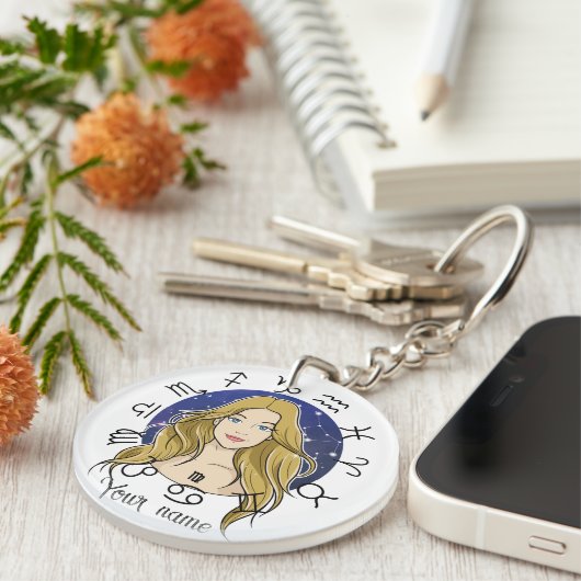  Virgo & Taurus Acrylic Keychain キーホルダー (正面右)