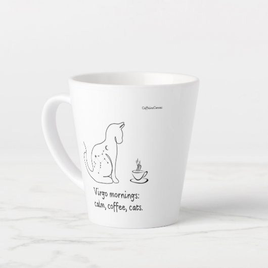 Virgo Vibes Mug カフェラテマグ (左アングル)