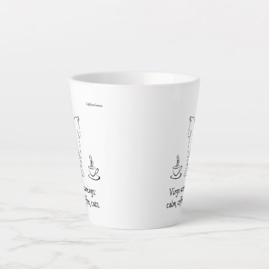 Virgo Vibes Mug カフェラテマグ (正面)
