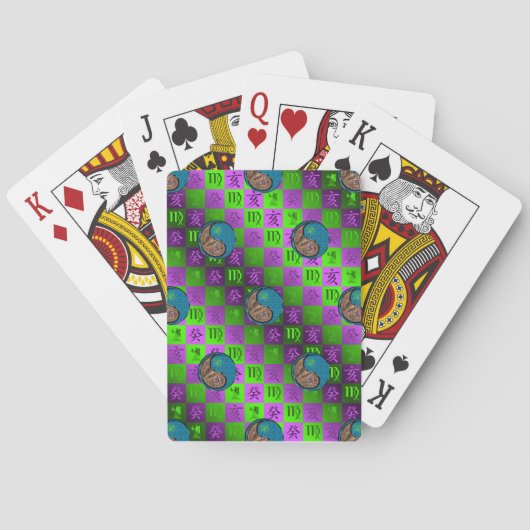Virgo & Water Boar Classic Playing Cards トランプ (裏面)