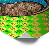 Virgo & Water Dragon ポスター (角)