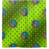 Virgo & Water Monkey シャワーカーテン (正面)