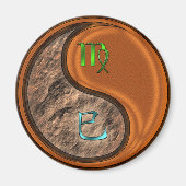 Virgo & Wood Snake マグネット (正面)