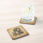 Virgo Zodiac Antique Look コースター (右側)