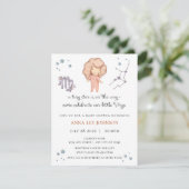 Virgo Zodiac Baby Shower Invitation シーズンカード (スタンド正面)