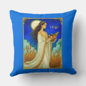 Virgo Zodiac Beauty Under a Night Sky クッション (裏面)