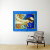 Virgo Zodiac Beauty Under a Night Sky タペストリー (インサイチュ(横))