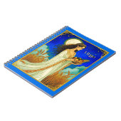 Virgo Zodiac Beauty Under a Night Sky ノートブック (左側)