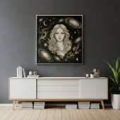 Virgo Zodiac Celestial Astrology ポスター