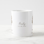 Virgo Zodiac Personalized Name & Birth Date ジャンボコーヒーマグカップ (正面)