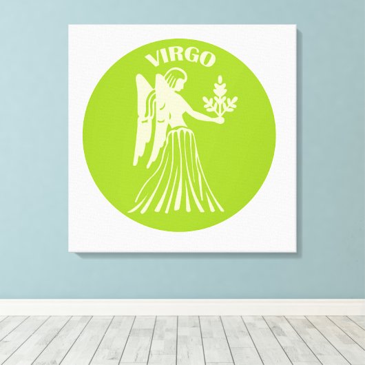 Virgo, Zodiac Sign, Horoscope, Astrology キャンバスプリント (インサイチュ (ウッドフロア))