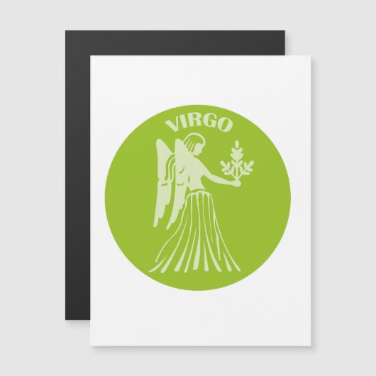 Virgo, Zodiac Sign, Horoscope, Astrology マグネット招待状 (正面/裏面)