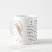 Virgo Zodiac Sign Horoscope Personalized Gift コーヒーマグカップ (正面左)